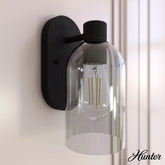 Lochemeade Smoked Glass 1 Light Sconce