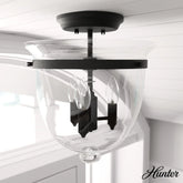 Belltown 3 Light Semi-Flush Mount