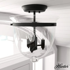 Belltown 3 Light Semi-Flush Mount