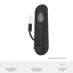 Merlin 2 Light Wall Sconce
