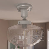 Saddle Creek Clear Seeded Glass 1 Light 10 Inch Pendant