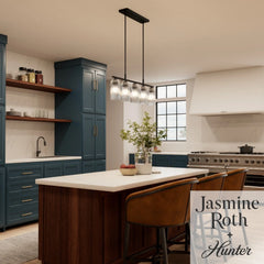 Beverly Glen Jasmine Roth 5 Light Medium 37 Inch Linear