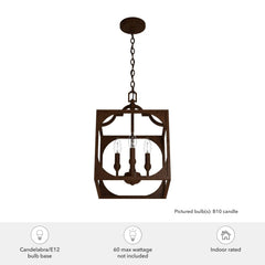 Highland Hill 4 Light Pendant 12 inch