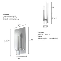 Sunjai Wall Sconce 1 Light
