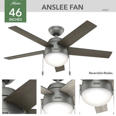 Anslee with LED Light 46 inch