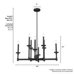 Briargrove 2-Tier 8 Light Chandelier