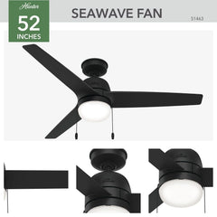 Seawave Outdoor with LED light 52 inch