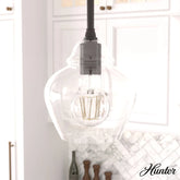 Dunshire Ginger Jar Clear Glass 1 Light 6.75 Inch Mini Pendant