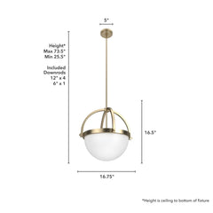 Wedgefield 3 Light Pendant