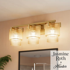 Ontario Jasmine Roth 3 Light Medium 24 Inch Bath Vanity