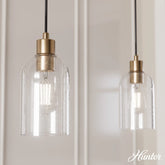 Lochemeade Clear Seeded Glass 1 Light Mini Pendant