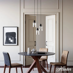 Lochemeade Clear Seeded Glass 3 Light Round Pendant Cluster