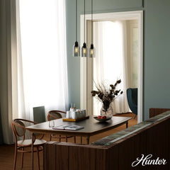 Lochemeade Smoked Glass 3 Light Linear Pendant Cluster