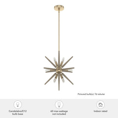 Jupiter Star 12 Light Pendant 18 inch