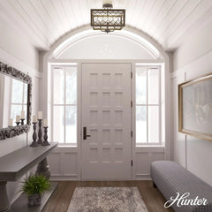 Chevron 4 Light Semi-Flush Mount
