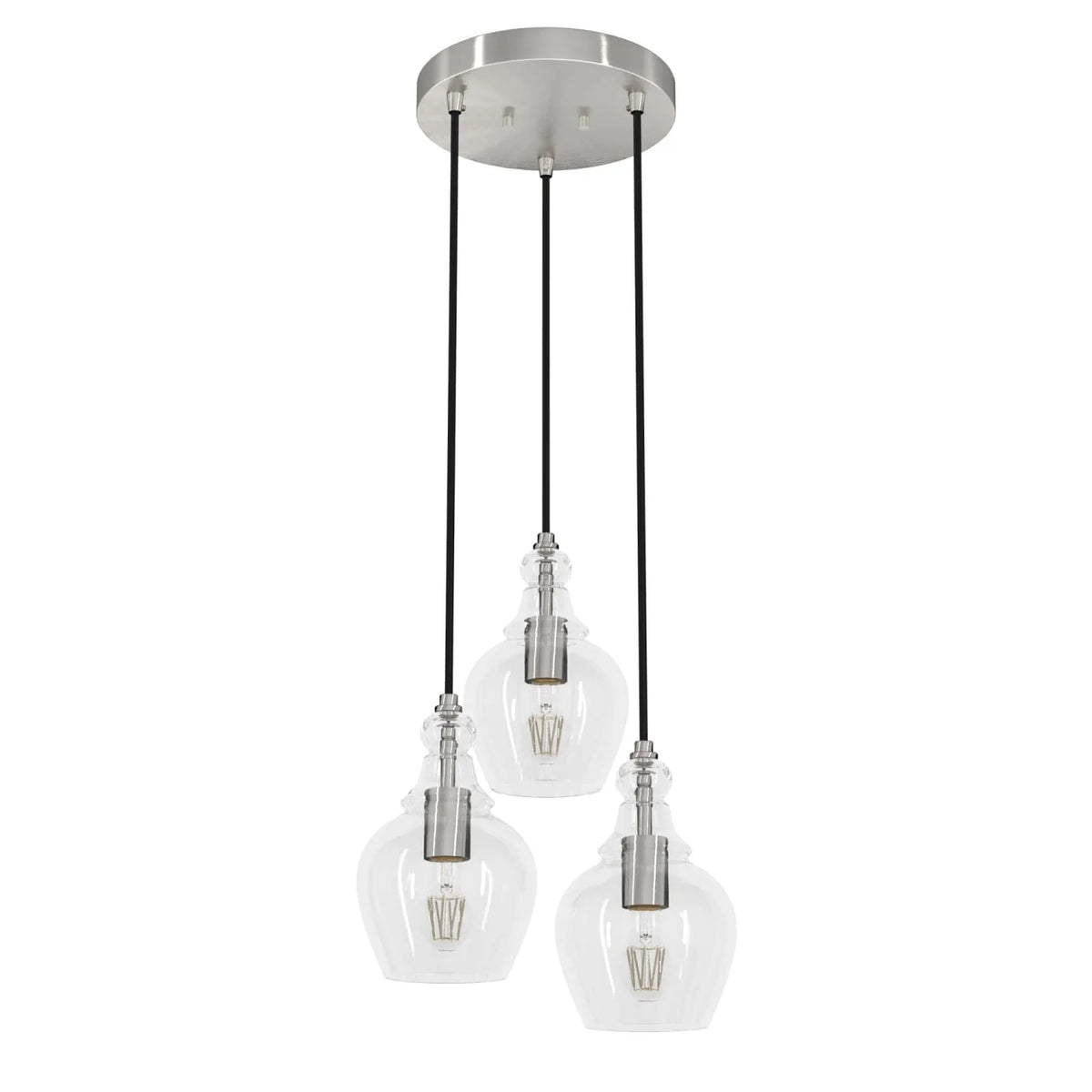 Maple Park 3 Light Round Cluster