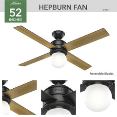 Hepburn with LED Light 52 inch