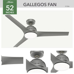 Gallegos Outdoor with Light 52 inch