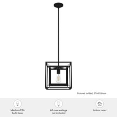 Doherty Convertible 1 Light Pendant 12 inch