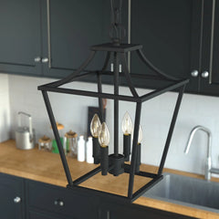 Laurel Ridge 4 Light Lantern Pendant 12 inch