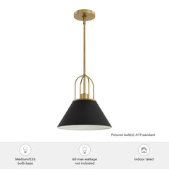 Carrington Isle 1 Light 12 Inch Pendant