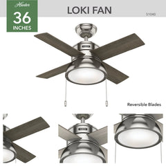 LOKI WITH LED LIGHT 36 INCH
