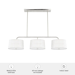 Cottage Hill 6 Light 3 Shade Linear Chandelier