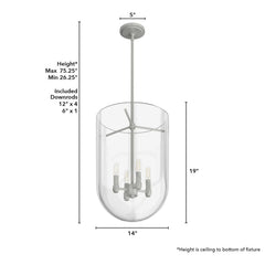 Sacha Pendant 4 Light