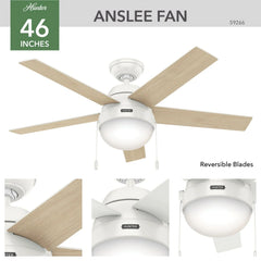 Anslee with LED Light 46 inch