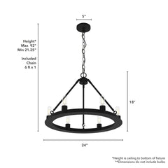 Saddlewood 6 Light Chandelier