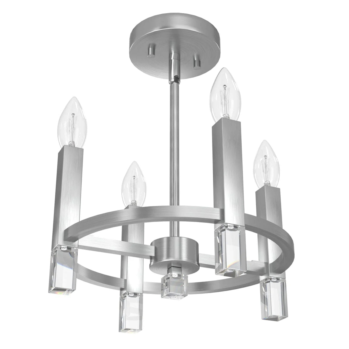 Sunjai 4 Light Semi-Flush Mount