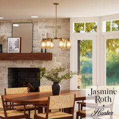 Beverly Glen  Jasmine Roth 6 Light Large 31 Inch Chandelier
