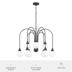 Valadon 9 Light Large 30 Inch Chandelier