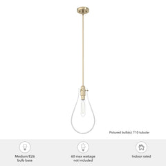 Lundin 1 Light Pendant 9 inch