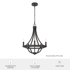 Perch Point Chandelier 5 Light 18 inch