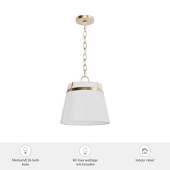 Ada Lee 1 Light Small 10 Inch Pendant