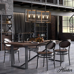 Woodburn 5 Light Linear Chandelier