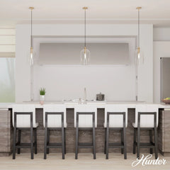 Lochemeade Clear Seeded Glass 1 Light Large pendant