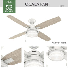 Ocala Outdoor with LED Light 52 inch