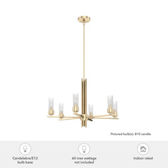 Gatz 6 Light Chandelier Alturas Gold
