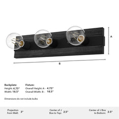 Donelson 3 Light Vanity