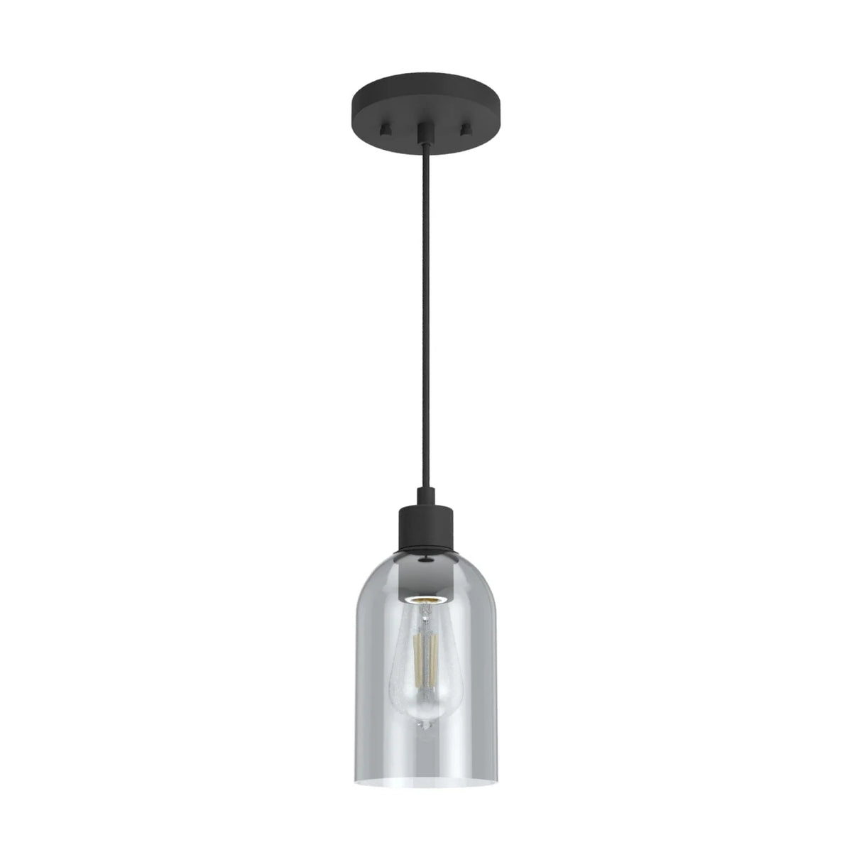 Lochemeade Smoked Glass 1 Light Mini Pendant