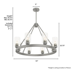 8 Light Hartland Chandelier
