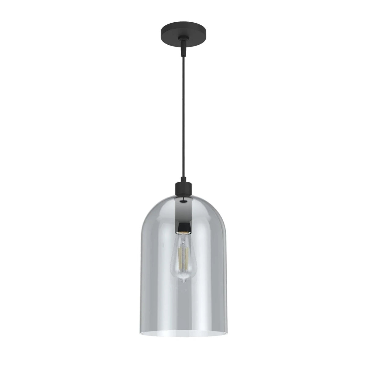 Lochemeade Smoked Glass 1 Light Large pendant