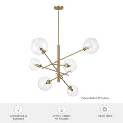 Farling 6 Light Extra Large 43 Inch Chandelier