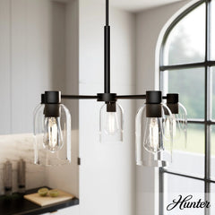 5 Light Medium 26 Inch Chandelier