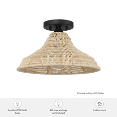 Agoura 1 Light Medium 14 Inch Flush Mount