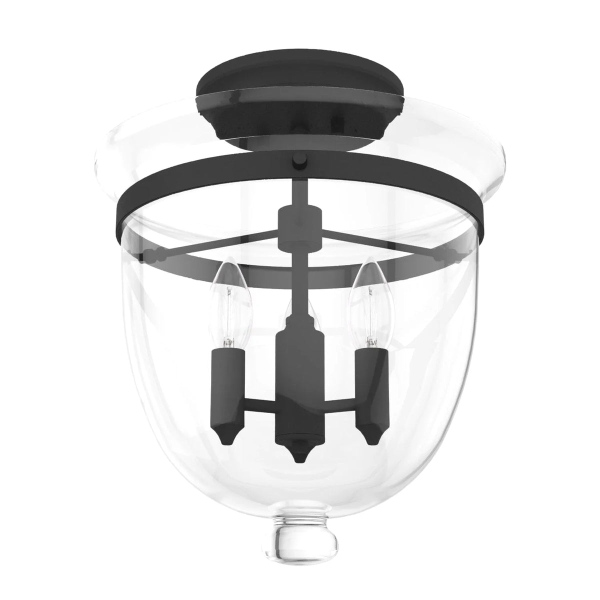 Belltown 3 Light Semi-Flush Mount
