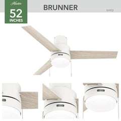Brunner Low Profile with LED Light 52 inch