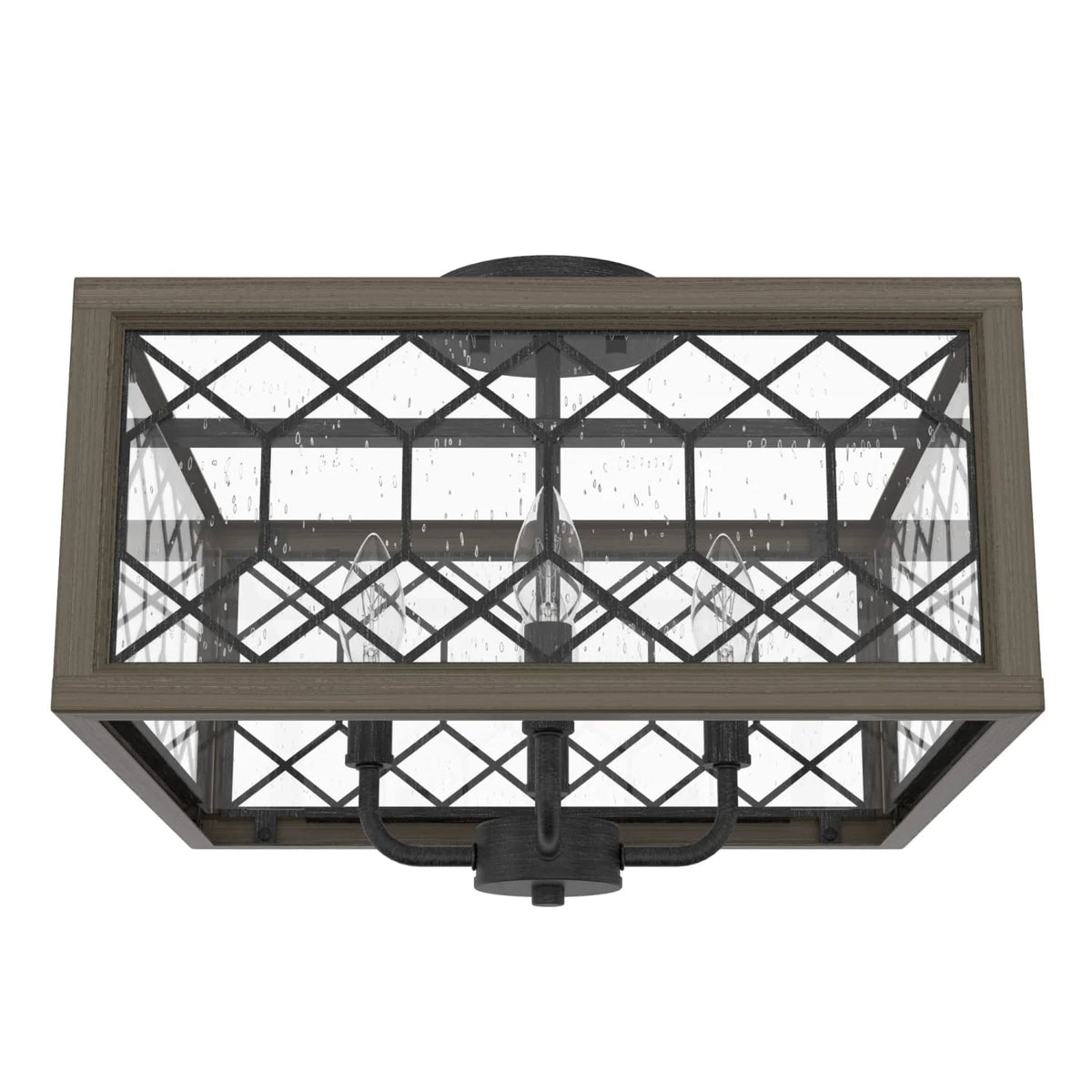 Chevron 4 Light Semi-Flush Mount